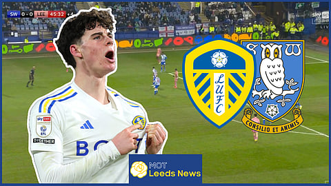 Archie Gray impressed for Leeds United against Sheffield Wednesday. Credit: Sky Sports