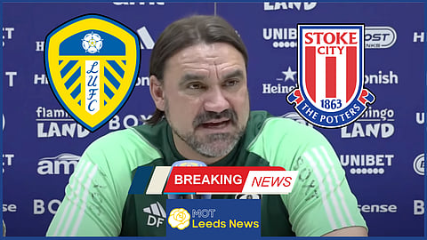 Daniel Farke spoke ahead of Leeds United vs Stoke City - Credit: Leeds United via YouTube