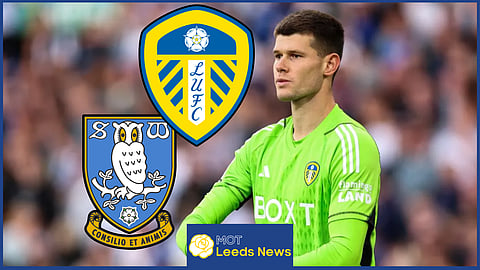 Leeds United keeper Illan Meslier had bottles thrown at him from the Hillsborough stands