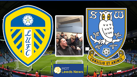 Ross McCormack celebrated with the Leeds United fans - Credit: lewisleeds23 via X