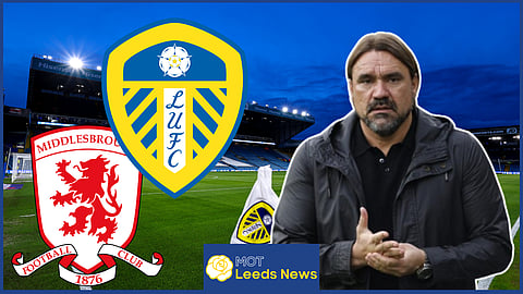 Daniel Farke's Leeds United take on Middlesbrough in the Championship