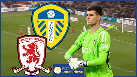 Illan Meslier struggled in the dramatic Leeds United win - Credit Sky Sports via YouTube