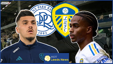 The Leeds United forwards failed to perform at QPR - Credit Sky Sports via X