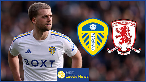 Leeds United striker Patrick Bamford scored against Middlesbrough