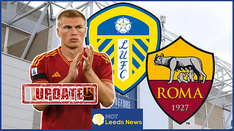 Rasmus Kristensen has been on loan at Roma from Leeds United