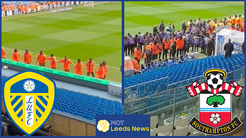 Footage has been shared prior to the Leeds United v Southampton game [Credit: @jonathanbuchan on X]