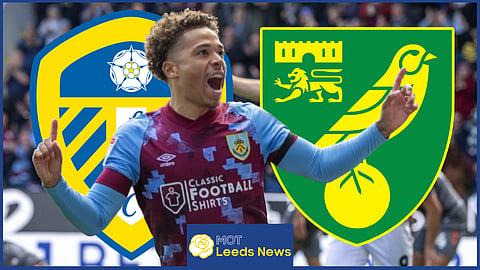 Leeds United and Norwich City are interested in Manuel Benson [Credit: @burnleyofficial on X]