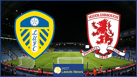 Leeds United faced Middlesbrough at Elland Road