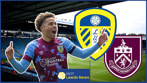 Manuel Benson is keen on a move to Leeds United. Credit: @burnleyofficial on X