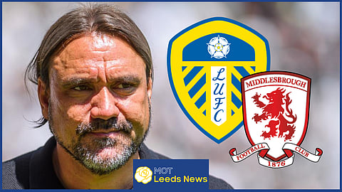 Leeds United were knocked out of the Carabao Cup by Middlesbrough.