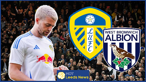 Patrick Bamford was subbed on in Leeds United v West Brom. (Credit: Imago)