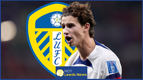Leeds United and USMNT attacking midfielder Brenden Aaronson [credit: Leeds United Official on YouTube]