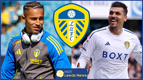 Daniel Farke is set to ignore the noise surrounding Mateo Joseph and Joel Piroe for Leeds United [Credit: Imago] 