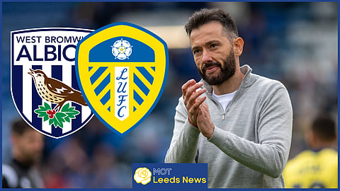 West Brom boss Carlos Corberan is admired at Leeds United. (Credit: Imago)