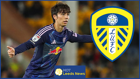 Leeds United midfielder, Ao Tanaka. Credit: Imago