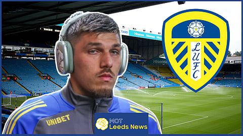 Joel Piroe, Leeds United striker. Credit: Imago