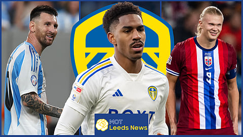 Leeds United ace Junior Firpo has been compared to Lionel Messi and Erling Haaland (credit: Imago)