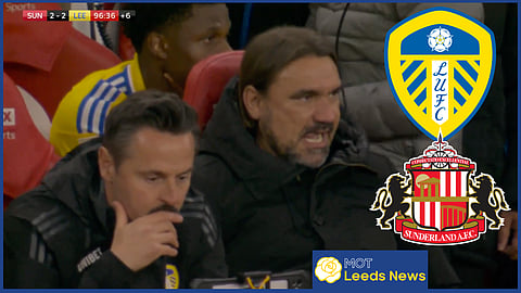 Daniel Farke was stunned late at Leeds United vs Sunderland [Credit Sky Sports]