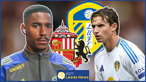 Junior Firpo was furious with Brenden Aaronson for Leeds United at Sunderland [Credit Imago]