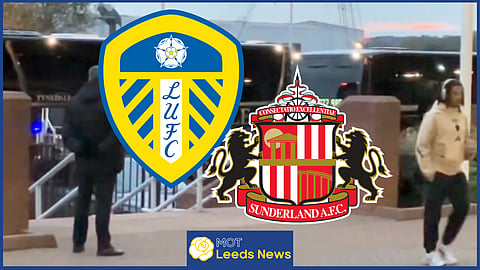 Leeds United arrive to face Sunderland at the Stadium of Light [Credit Beren Cross via X]