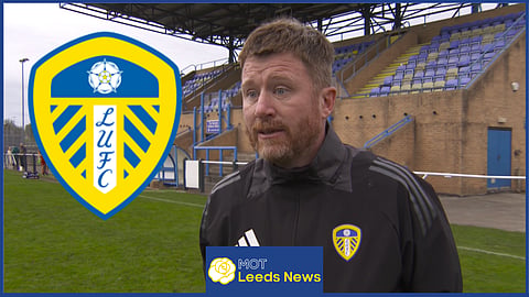 Leeds United Women manager Simon Wood (Credit: LUTV).