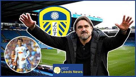 Daniel Farke and Ao Tanaka at Leeds United. Credit: Imago