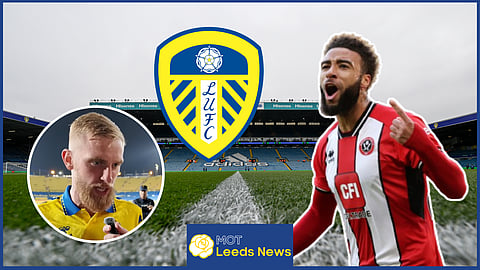 Oli McBurnie sends message to Jayden Bogle after Leeds United v QPR. Credit: Imago / Open Goal