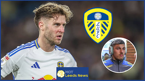 Joel Piroe sends message to Joe Rodon after Leeds United win. Credit: Imago