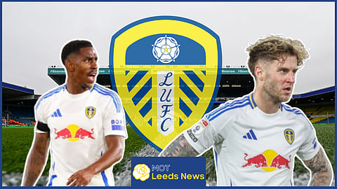 Junior Firpo and Joe Rodon, Leeds United defenders. Credit: Imago