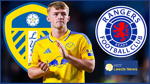 Leeds United forward Joe Gelhardt has been linked to Rangers (credit: Imago)