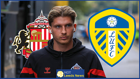 Sunderland defender Dennis Cirkin is a Leeds United target. (Credit: Imago)