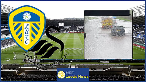 Leeds United fans forced through floods ahead of Swansea clash as footage drops