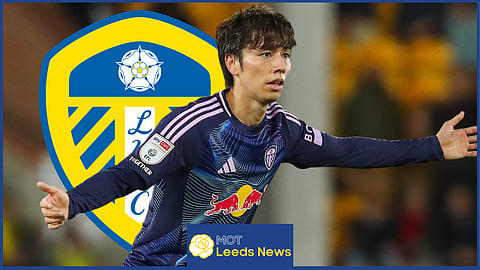 Leeds United midfielder, Ao Tanaka [Credit: Imago]