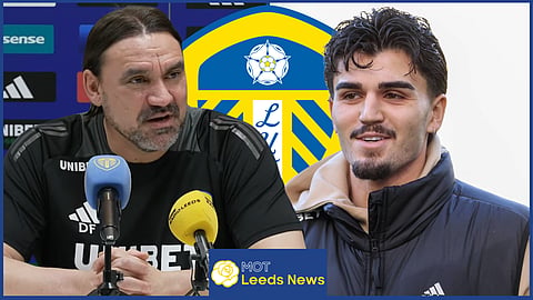 Leeds United manager Daniel Farke and defender Pascal Struijk [credit: Leeds United Official and Imago]