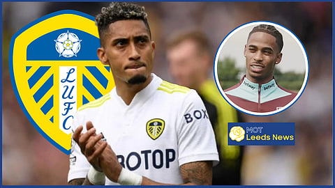 Raphinha and Summerville played together at Leeds [Credit - West Ham United on YouTube]