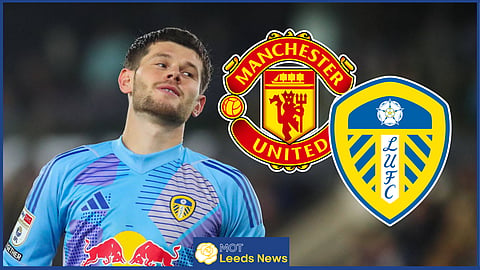 Leeds goalkeeper Illan Meslier is linked with a move to Manchester United [Credit: Imago]