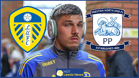 Joel Piroe started for Leeds United against Preston [Credit: Imago]