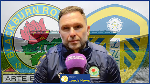 Blackburn boss John Eustace is in hot water for comments he made after the Leeds United clash (Credit: BBC Sport Lancashire)