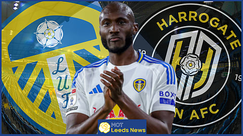 Josuha Guilavogui started at centre back for Leeds United v Harrogate. (Credit: Imago)
