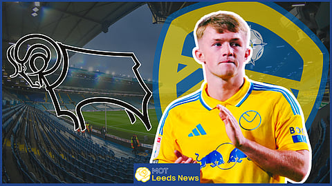 Derby eye Leeds striker Joe Gelhardt. (Credit: Imago)