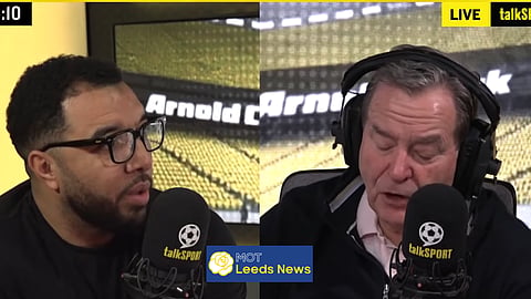 Jeff Stelling and Troy Deeney shared their thoughts on Leeds United [Credit: talkSPORT via YouTube].