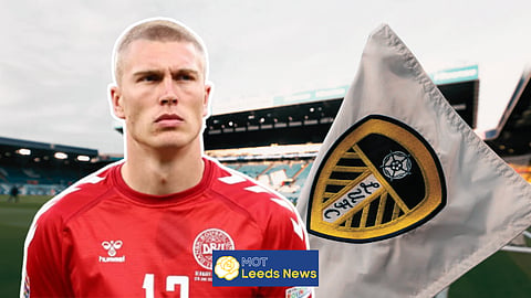 Leeds United defender Rasmus Kristensen, who is on loan at Eintracht Frankfurt
