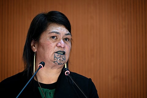 FILE PHOTO: New Zealand Foreign Minister Nanaia Mahuta speaks during a session of the UN Human Rights Council, which voted to hold an urgent debate about Russia's deadly invasion of Ukraine at Kyiv's request, amid widespread international condemnation of Moscow's attack, in Geneva, Switzerland February 28, 2022. 
