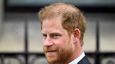 FILE PHOTO: Britain's Prince Harry walks outside the High Court, in London, Britain March 30, 2023. 