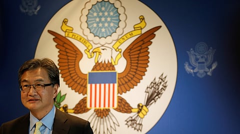 FILE PHOTO: U.S. Special Representative for North Korea Policy Joseph Yun arrives at a meeting with the media in Bangkok, Thailand December 15, 2017. 