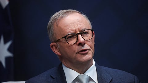 FILE PHOTO: Australian Prime Minister Anthony Albanese participates in a bilateral meeting with U.S. President Joe Biden (not pictured) at Navy Gateway Inns and Suites, in San Diego, California U.S., March 13, 2023. 