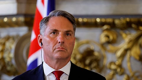 FILE PHOTO: Australia's Defence Minister Richard Marles attends a joint news conference with France's Foreign and Defence ministers at the Quai d'Orsay in Paris, France, January 30, 2023. 