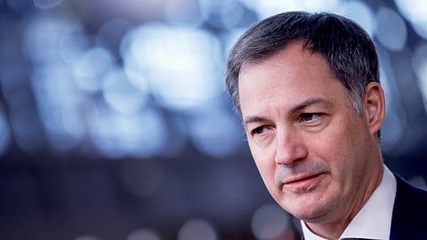 FILE PHOTO: Belgium's Prime Minister Alexander De Croo arrives for a European Union leaders' summit in Brussels, Belgium December 15, 2022. 