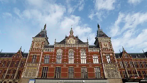 FILE PHOTO: View of Central train station of Amsterdam, Netherlands, December 1, 2017. 