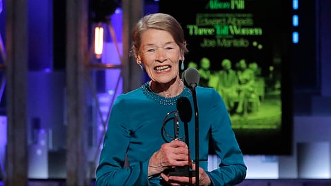 72nd Annual Tony Awards - Show - New York, U.S., 10/06/2018 - Glenda Jackson accepts the award for Best Performance by an Actress in a Leading Role in a Play for "Edward Albee's Three Tall Women." 